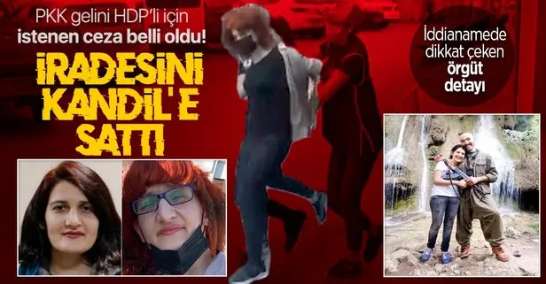 Terör örgütü PKK gelini HDP’li Semra Güzel’in silahlı terör örgütüne üyelik suçundan 15 yıla kadar hapsi istendi!