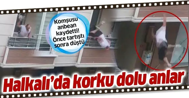 İstanbul Halkalı’da dehşet anları: Akrabalarıyla tartışan kişi balkondan düştü