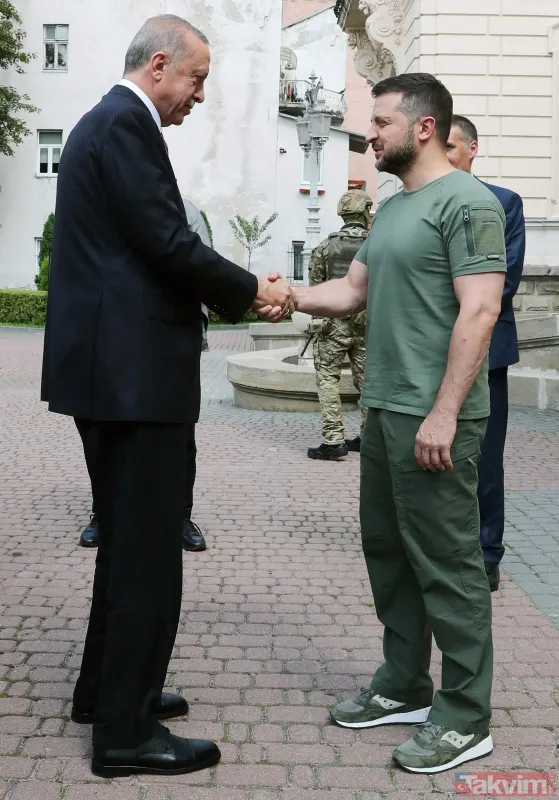 Tarihi zirveden tarihi kareler! Başkan Erdoğan Lviv'de Zelenskiy ve Guterres ile görüştü - 14
