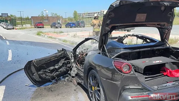 20 milyon liralık lüks araç böyle yandı! Sahibi Beşiktaş Başkanı'nın oğlu Celal Alaz Adalı çıktı - 3