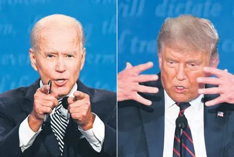 Heye'Joe'nlı düello! Trump rakibi Joe Biden ile ilk kez kameralar önünde-1