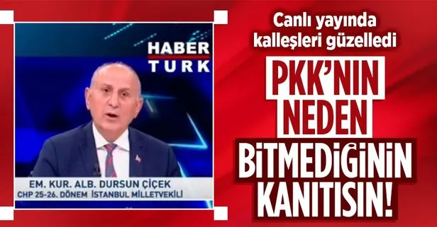 CHP’li emekli albay Dursun Çiçek’ten PKK güzellemesi: PKK’nın hakim olduğu yerde barış ve huzur hakim