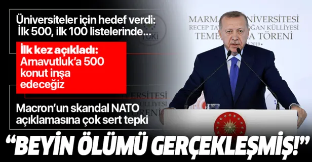 Başkan Erdoğan’dan Macron’un NATO açıklamasına çok sert tepki