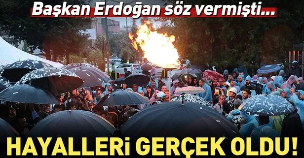 Erdoğan söz vermişti, ilçede büyük sevinç!
