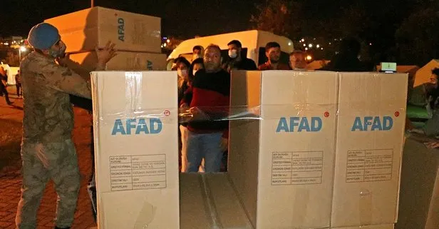 AFAD: Depremzedelere dağıtılmak için gıda kolisi ve battaniyeye ihtiyaç var