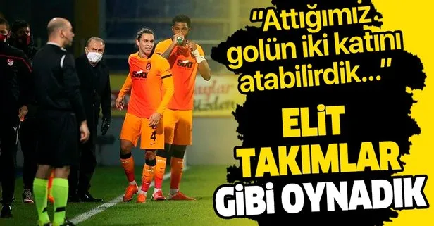 Galatasaray Teknik Direktörü Fatih Terim: Elit takımlar gibi oynadık