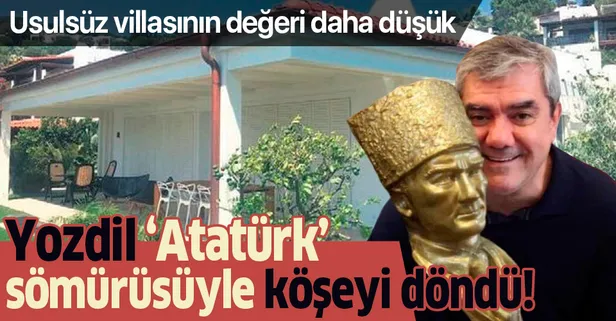Sözcü yazarı Yılmaz Özdil’in Bodrum'daki usulsüz villasının değeri 'Mustafa Kemal' kitabından kazandığı paradan düşük!