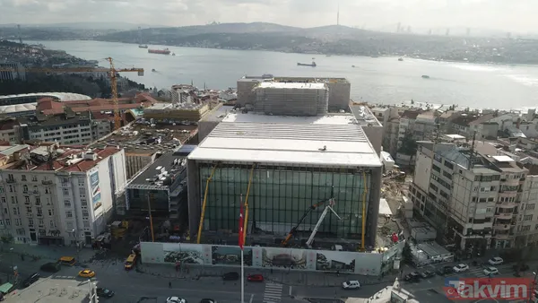 SON DAKİKA: AKM'de (Atatürk Kültür Merkezi) sona doğru! Yüzde 86'sı tamamlandı! Dış cephe kaplaması devam ediyor - 7