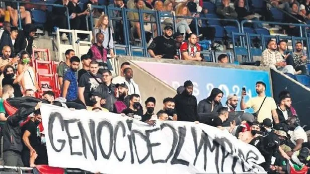 Fransa Olimpiyat Organizasyon Komitesinden, İsraili protesto eden taraftarlara soruşturma