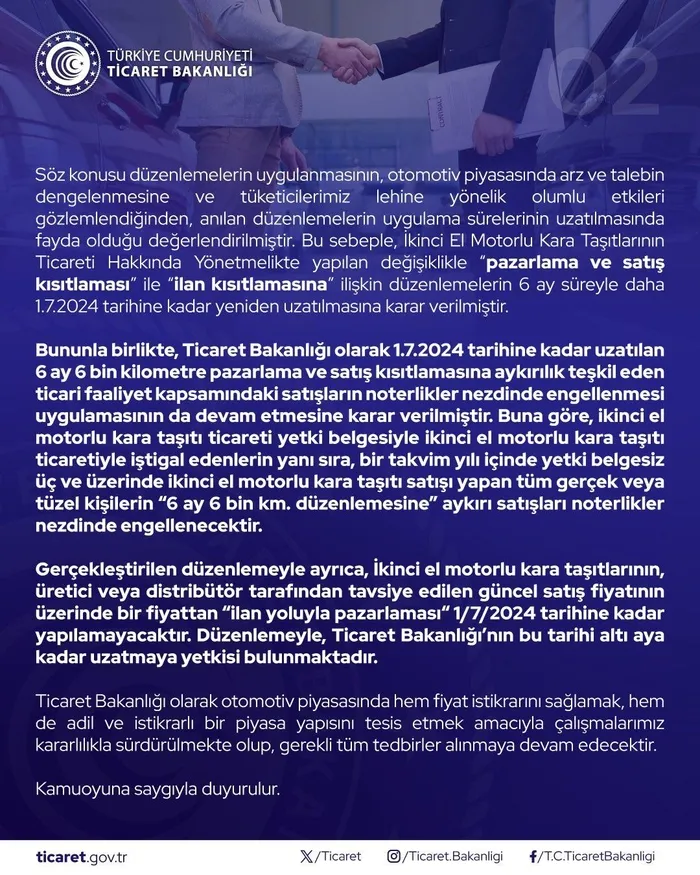 Araç alacaklar dikkat: 6 ay daha uzatıldı! İkinci el sıfır fiyatının üzerinde olmayacak-6