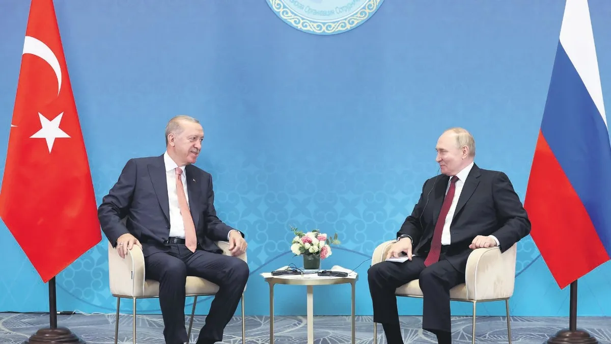 Başkan Recep Tayyip Erdoğan Astana'da Putin ile bir araya geldi