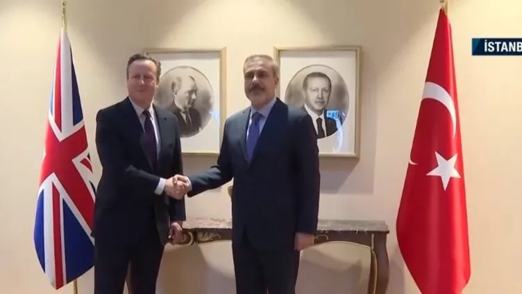 Son dakika: Başkan Erdoğan İngiltere Dışişleri Bakanı David Cameron ile görüştü