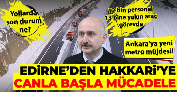 Ulaştırma ve Altyapı Bakanı Adil Karaismailoğlu: "Kara, hava ve demir yolu açısından herhangi bir sıkıntımız yok"