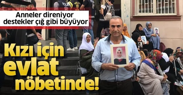 HDP önündeki eylem 15’inci gününde! Baba Cabir Taş, kızı Ece Taş için evlat nöbetinde