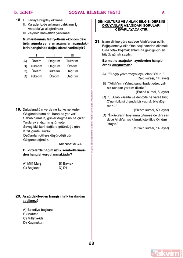 2022 İOKBS Bursluluk 5.6.7.8.9.10.11. sınıf SORU VE CEVAPLARI PDF İNDİR! meb.gov.tr: İOKBS A-B-C-D sözel- sayısal soru kitapçığı FULL! Türkçe, Matematik, Coğrafya, Tarih... - 28