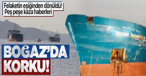SON DAKİKA: Yeniköy’de gemi kazası: Türk ve Rus bandralı 2 kuru yük gemisi çarpıştı