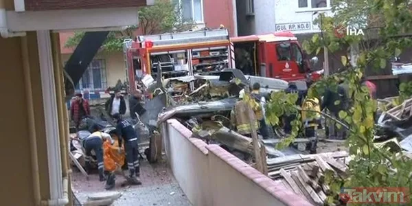 İstanbul Sancaktepe'de düşen askeri helikopterden ilk görüntüler - 27