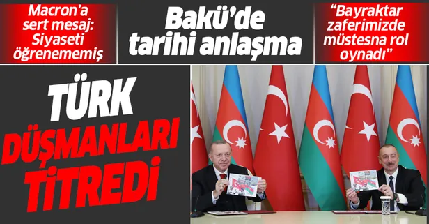 Son dakika: Azerbaycan'da tarihi gün! Başkan Erdoğan ve Aliyev'in katıldığı törende imzalar atıldı