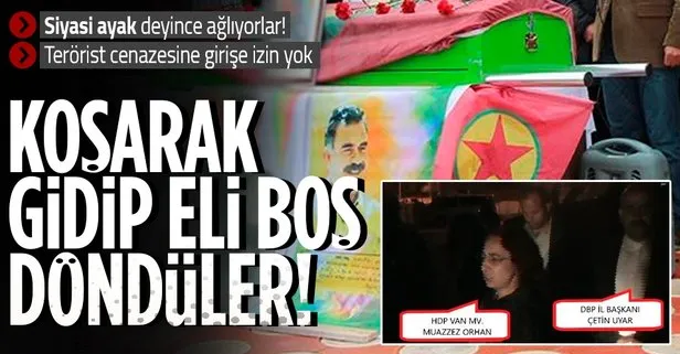 Terörist cenazesine katılmak isteyen HDP ve DBP'lilere izin verilmedi!