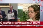Başkan Erdoğan’a annesi Tenzile Erdoğan ile resmini hediye eden Buğlem, Başkan Erdoğan ile yaptığı konuşmayı anlattı!