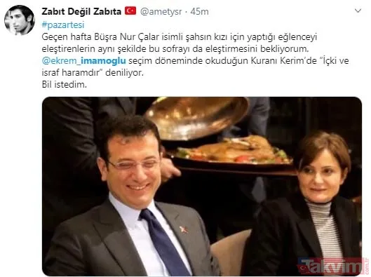 Ekonomi kötü gidiyor algısıyla prim yapma peşindeki CHP'lilerden lüks restoranda şatafatlı eğlence
