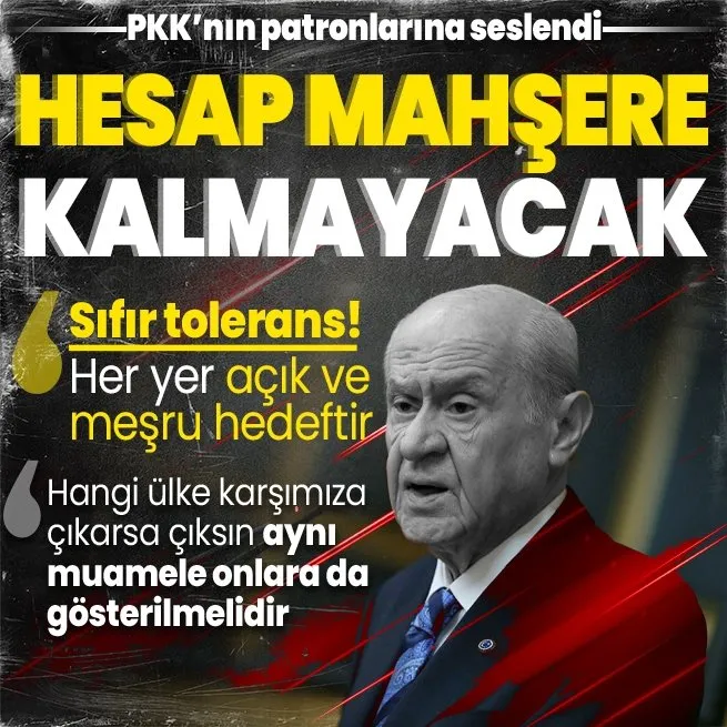 Devlet Bahçeliden şehitler için mesaj! PKK ve destekçilerine tepki: Hesap mahşere kalmayacak
