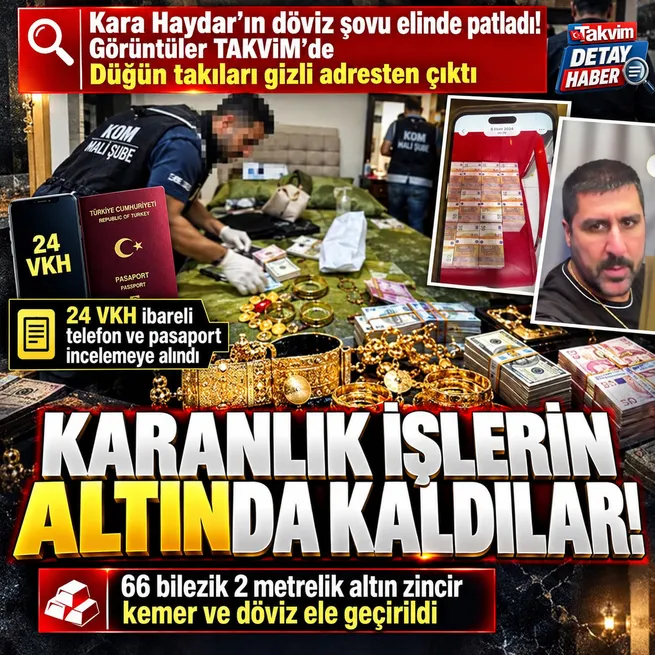 Vanlı Kara Haydar soruşturmasında balya balya döviz görüntüleri! Altınlar ve dövizler gizli adresten çıktı