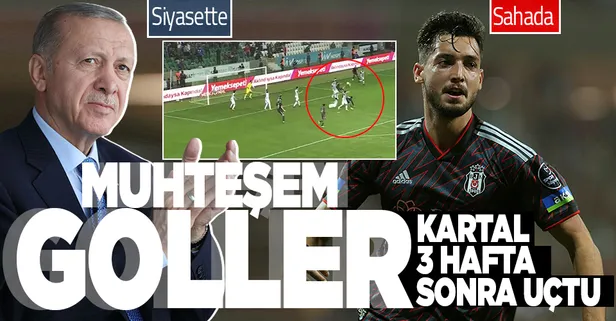 Beşiktaş Giresunspor'u Tayyip Talha Sanuç'un muhteşem röveşata golüyle yendi