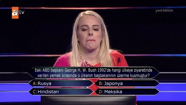 George W. Bush hangi ülke başbakanının üzerine kusmuştur? | Kim Milyoner Olmak İster