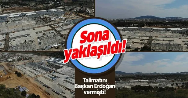 Talimatını Başkan Erdoğan vermişti! Sancaktepe’deki pandemi hastanesinde sona doğru!