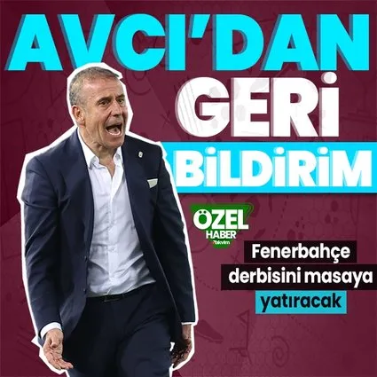 Trabzonspor Teknik Direktörü Abdullah Avcı Fenerbahçe derbisini masaya yatırıyor!