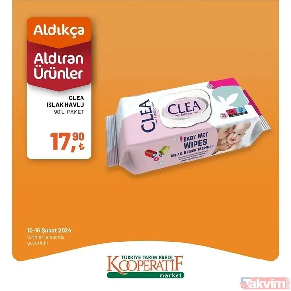 Tarım Kredi market 10-16 Şubat fiyat listesi! 41 üründe dev indirim! Peynir, 94.90 TL, Çay 54.90 TL, 6'lı kağıt havlu 54.90 TL... - 32