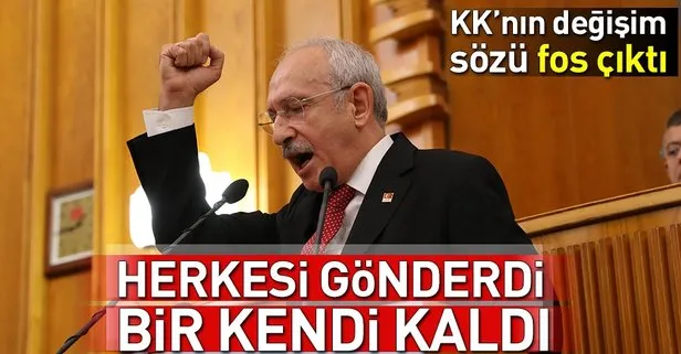 Kılıçdaroğlu’nun CHP’de değişim sözü fos çıktıI