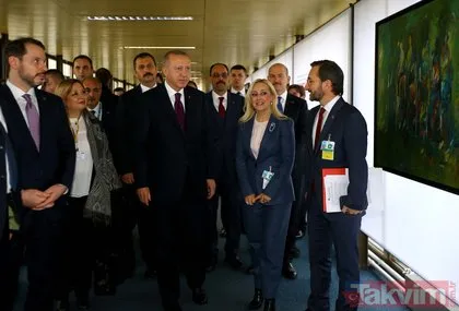 Başkan Erdoğan Cenevre’de Hayat Devam Ediyor, Sanat Devam Ediyor sergisini ziyaret etti