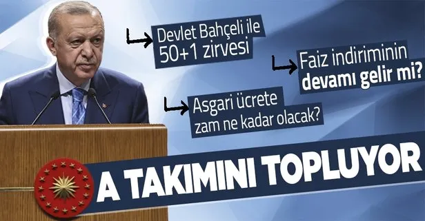 Başkan Erdoğan Kabine’yi topluyor! Masada Bahçeli ile 50+1 zirvesi, Merkez Bankası’nın faiz kararı ve asgari ücrete zam var