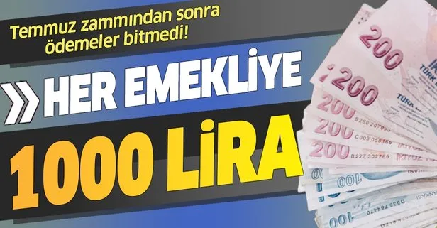Her emekliye 1000 lira