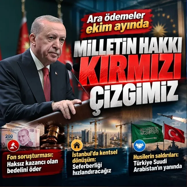 Başkan Erdoğan Kabine sonrası fon mağdurları için tarih verdi! 1 milyon TLye kadar ara ödeme ekimde