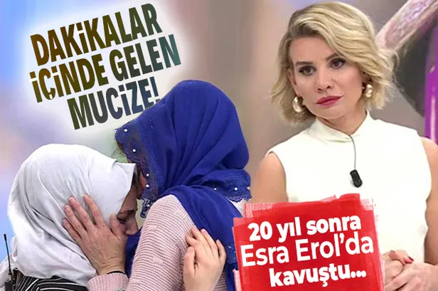 Esra Erol'da canlı yayınında dakikalar içinde gelen bir mucize daha! Hiç görmediği annesi 20 yıl sonra karşısında...-1