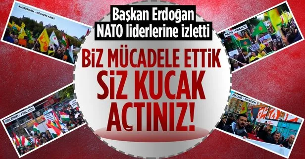 Başkan Erdoğan NATO liderlerine izletti!