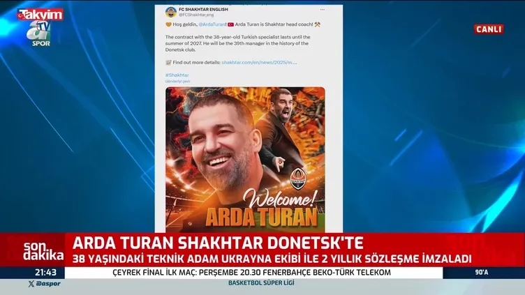 Arda Turan Shakhtar Donetsk’te!