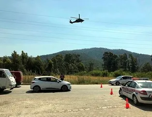 Muğla’da helikopterli trafik denetimi