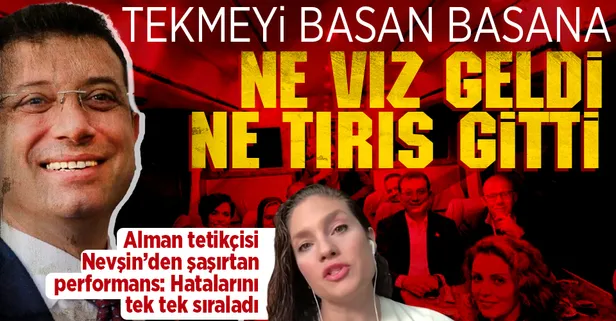 Otobüs pozu ve 'vız gelir tırıs gider sözleri' sonrası İmamoğlu'na bir darbe de Nevşin Mengü'den: Yaptığı hataları tek tek sıraladı