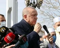 Başkan Erdoğan cenaze törenine katıldı