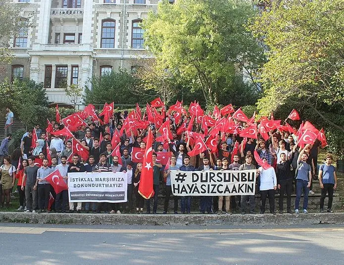 Boğaziçi Üniversitesi’nde İstiklal Marşına hakarete tepki