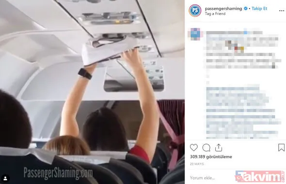 Uçakta öyle bir şey yaptı ki... Uçakta utandıran yolcular ve olaylar - 47