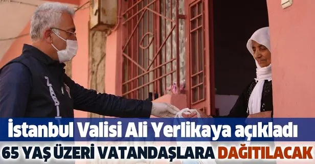 Vali açıkladı: 65 yaş üzeri vatandaşlara dağıtılacak