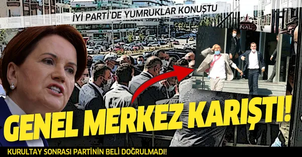 İYİ Parti Genel Merkezi'nde kavga! Partililer binayı bastı!-1