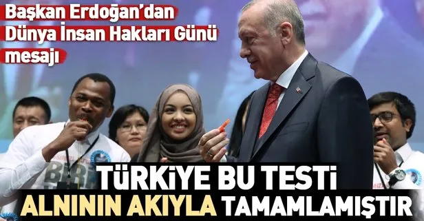 Başkan Erdoğan’dan Dünya İnsan Hakları Günü paylaşımı