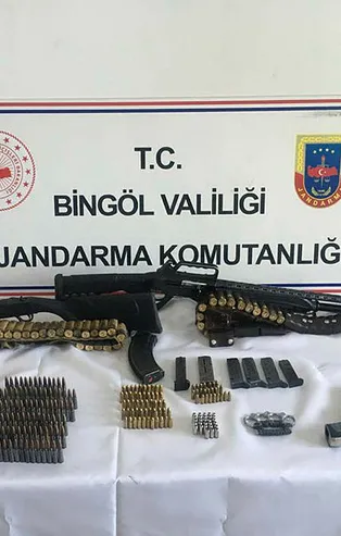 Bingöl'de silah ve mühimmat ele geçirildi