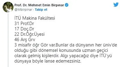 İTÜ'deki misafir araştırmacılar için kin ve nefret kustular! Din düşmanlığı yine hortladı! İTÜ'den açıklama: Tek kriter bilimsel başarıdır-4